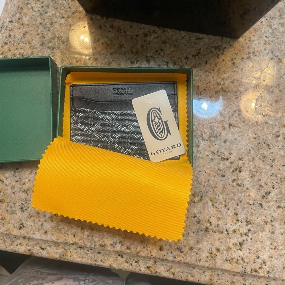 Goyard wallet black and grey brand new